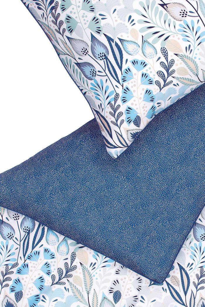 Linge de lit en satin, 100 % coton, BLUE, detail image number 3