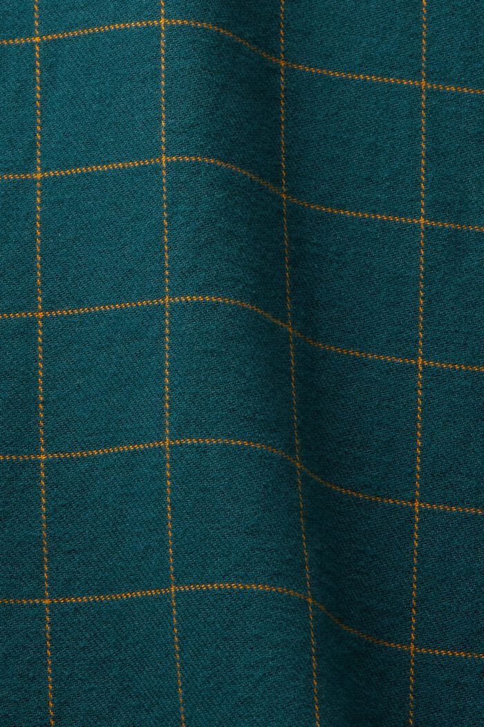 Chemise à carreaux en flanelle de coupe Regular Fit, EMERALD GREEN, detail image number 5