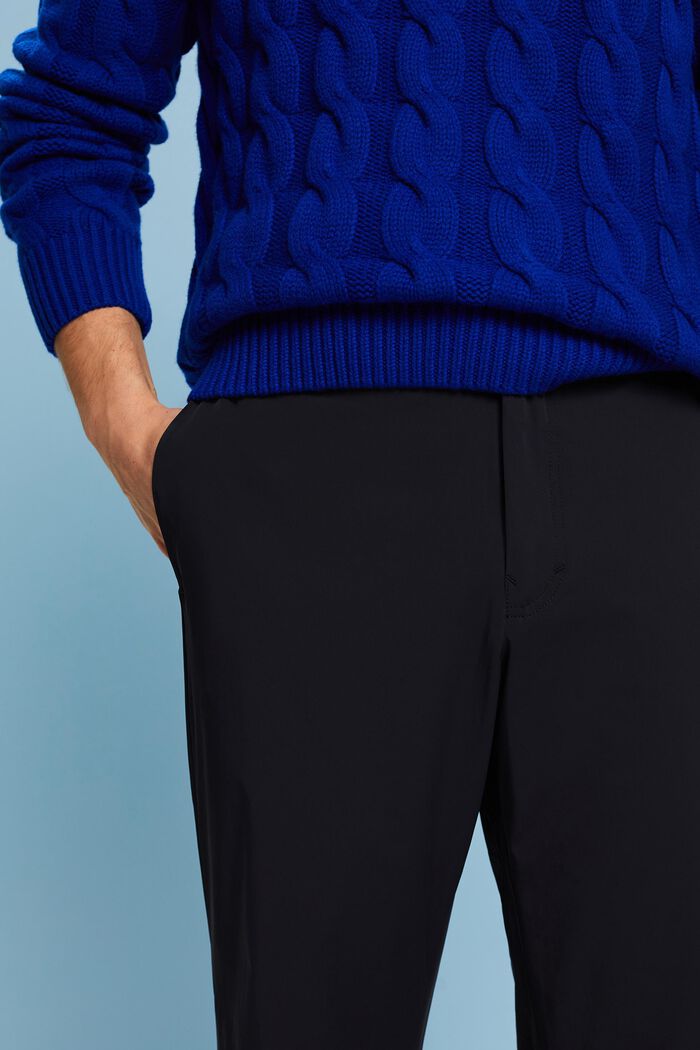 Pantalon de survêtement à coupe Straight Fit, BLACK, detail image number 2
