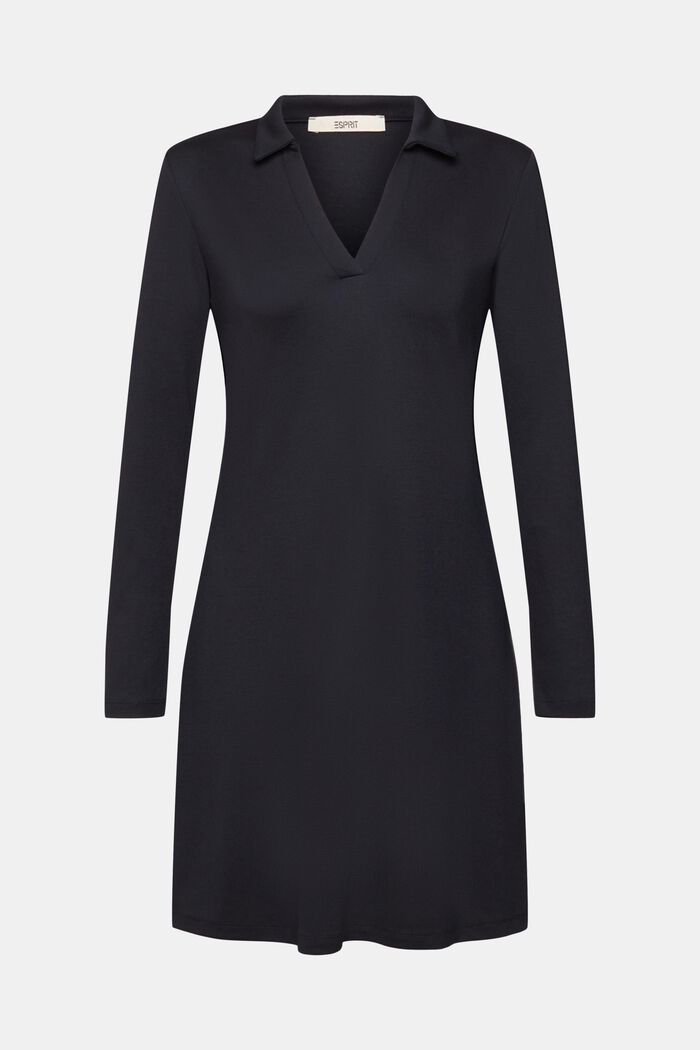Mini-robe à col polo, BLACK, detail image number 6