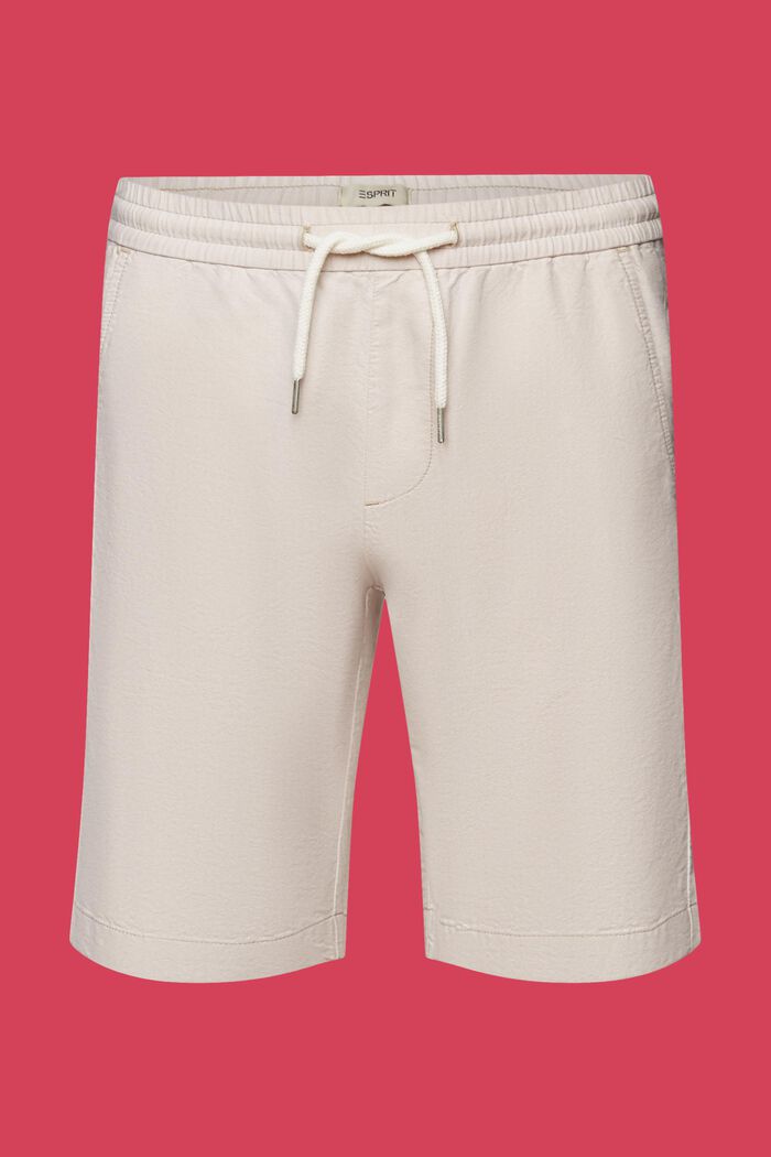 Pull-on-Shorts aus Twill, 100 % Baumwolle, SAND, detail image number 6