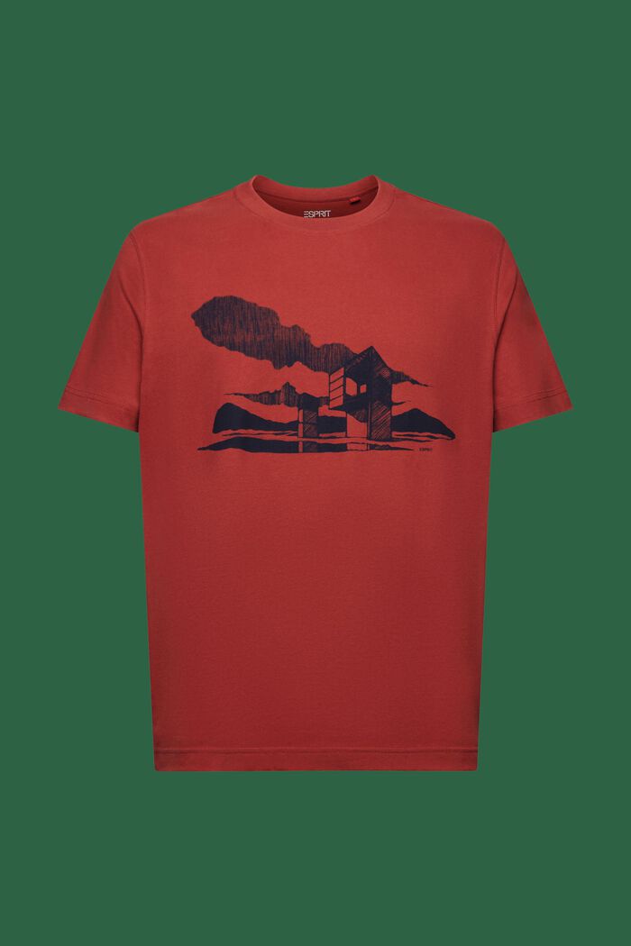 T-Shirt mit Grafikprint, TERRACOTTA, detail image number 7