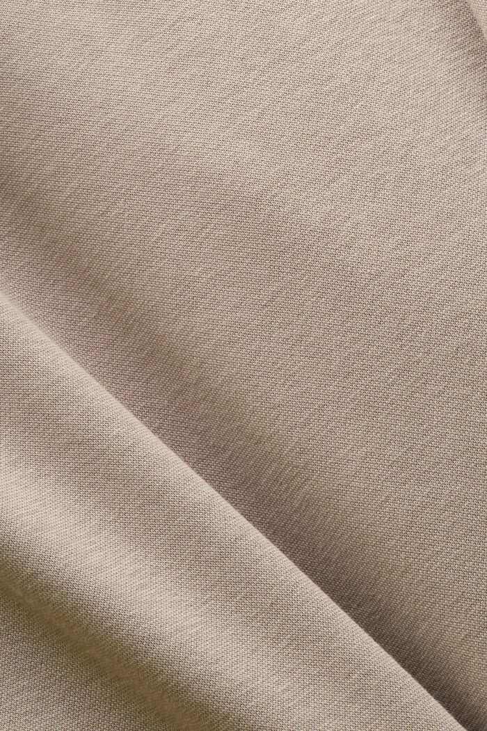 Sweat-shirt en molleton à capuche avec logo, LIGHT TAUPE, detail image number 4