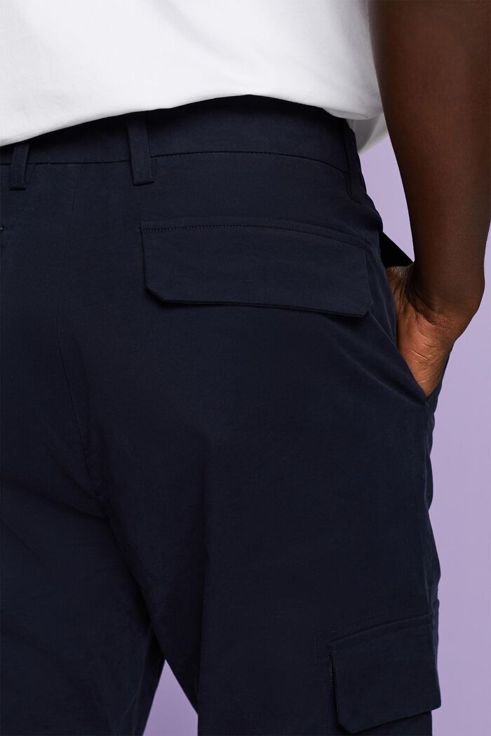 Pantalon cargo droit, NAVY, detail image number 4