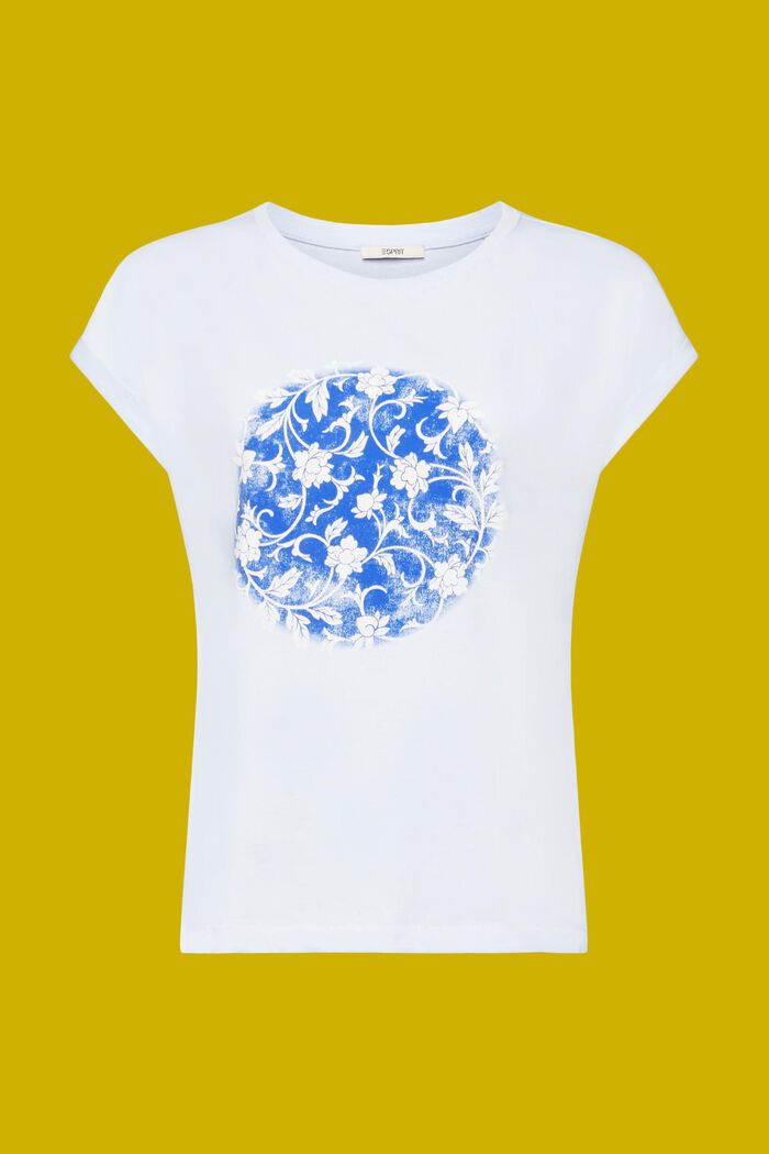 T-shirt à imprimé, 100 % coton, PASTEL BLUE, detail image number 6