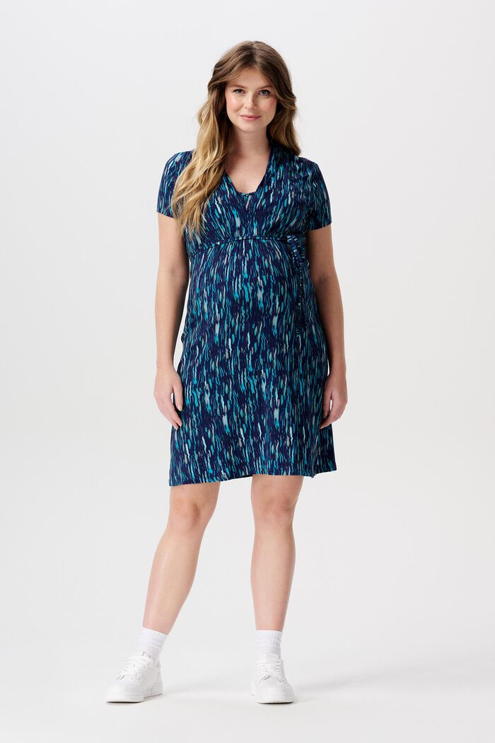 MATERNITY Stretch-Kleid mit Print, DARK NAVY, detail image number 0