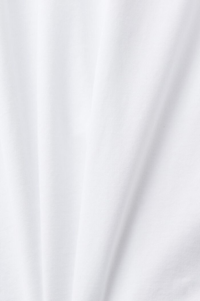 T-shirt de coupe Slim Fit orné d’un petit imprimé sur la poitrine, WHITE, detail image number 5