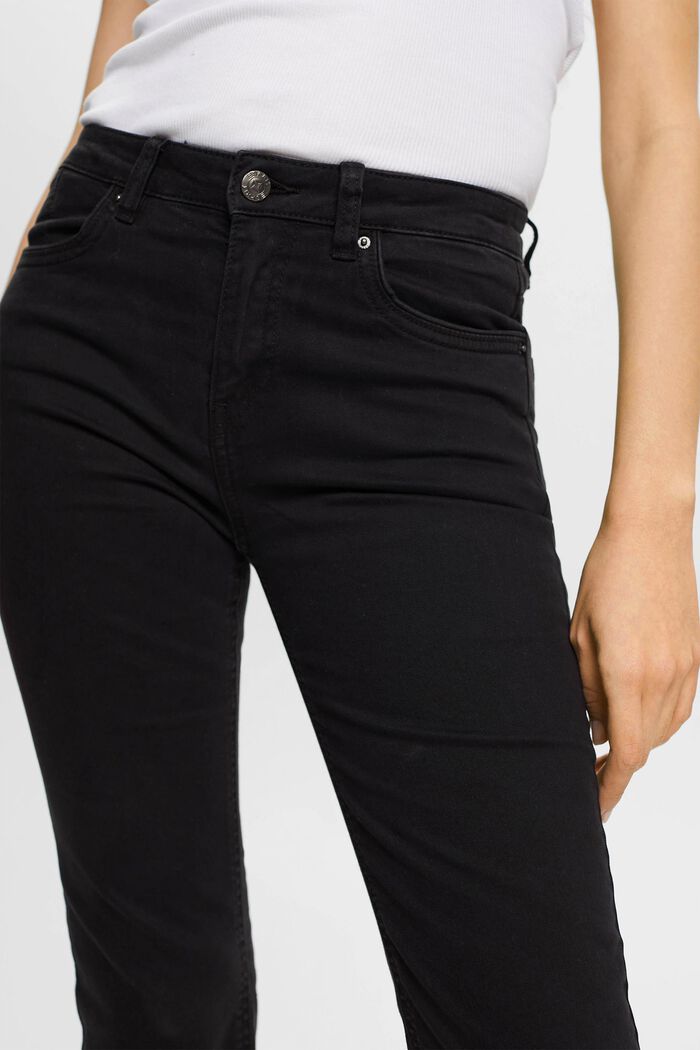 Capri-Jeans mit mittelhohem Bund, BLACK, detail image number 2