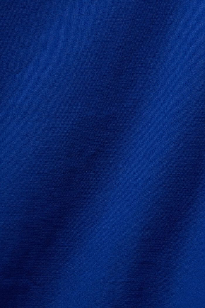 Hemdblusenkleid in Mini-Länge, 100 % Baumwolle, INK, detail image number 4