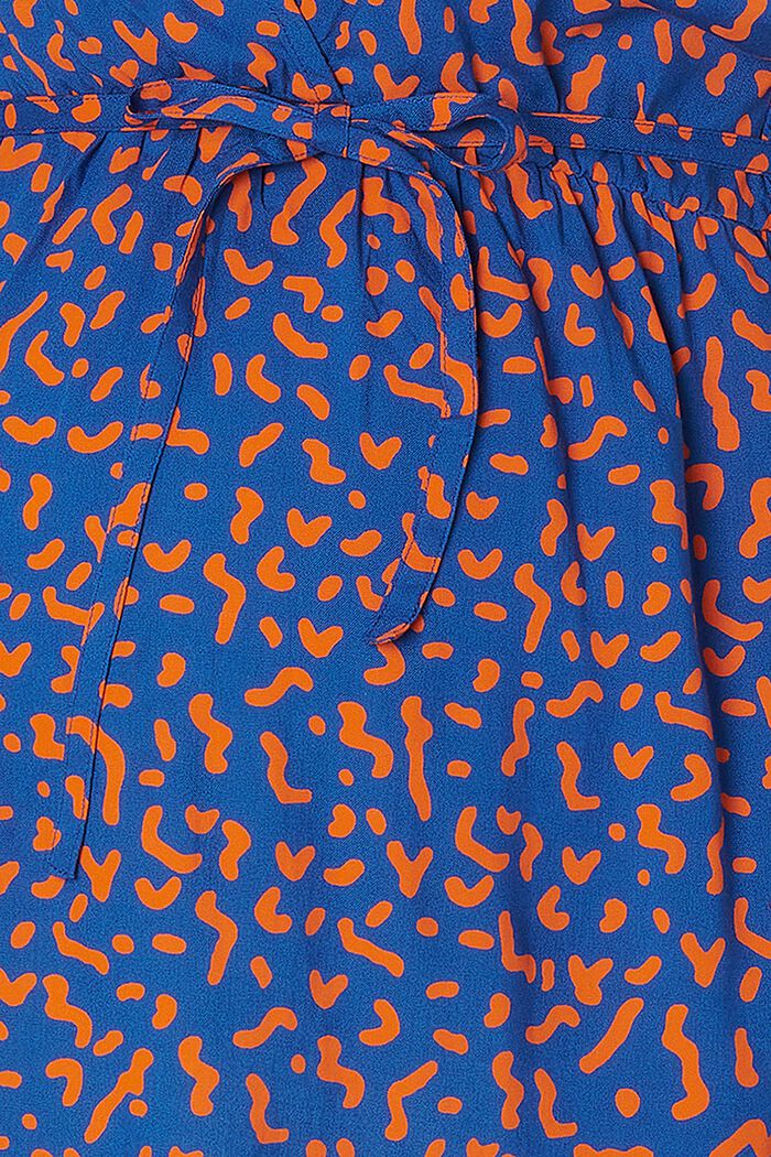 MATERNITY Bedruckte Bluse mit V-Ausschnitt, ELECTRIC BLUE, detail image number 5