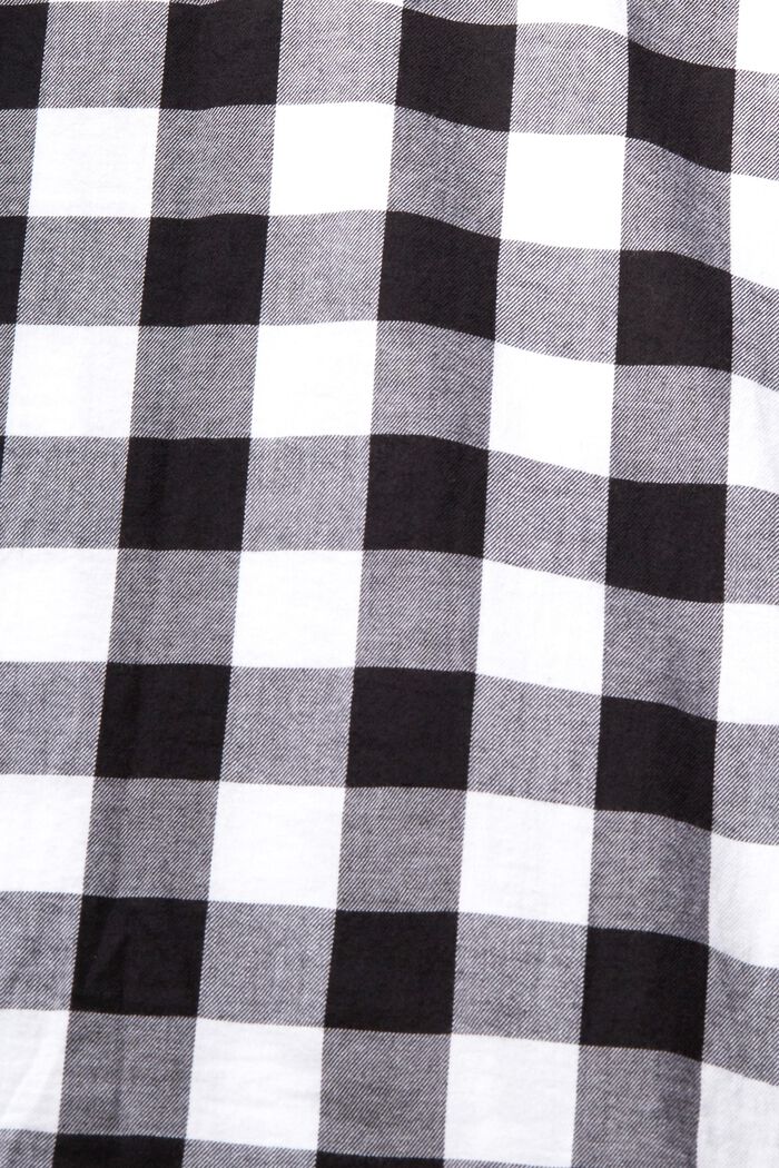 Chemise en flanelle de coton durable à carreaux vichy, BLACK, detail image number 1