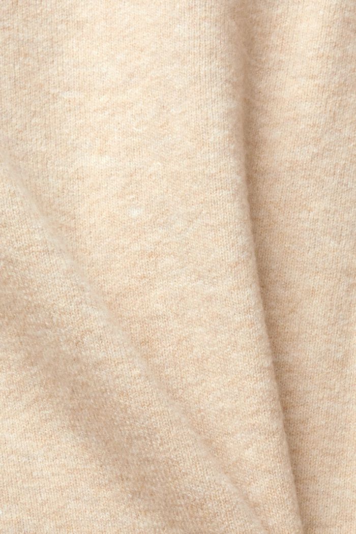 Mit Wolle: flauschiger Pullover, SAND, detail image number 1