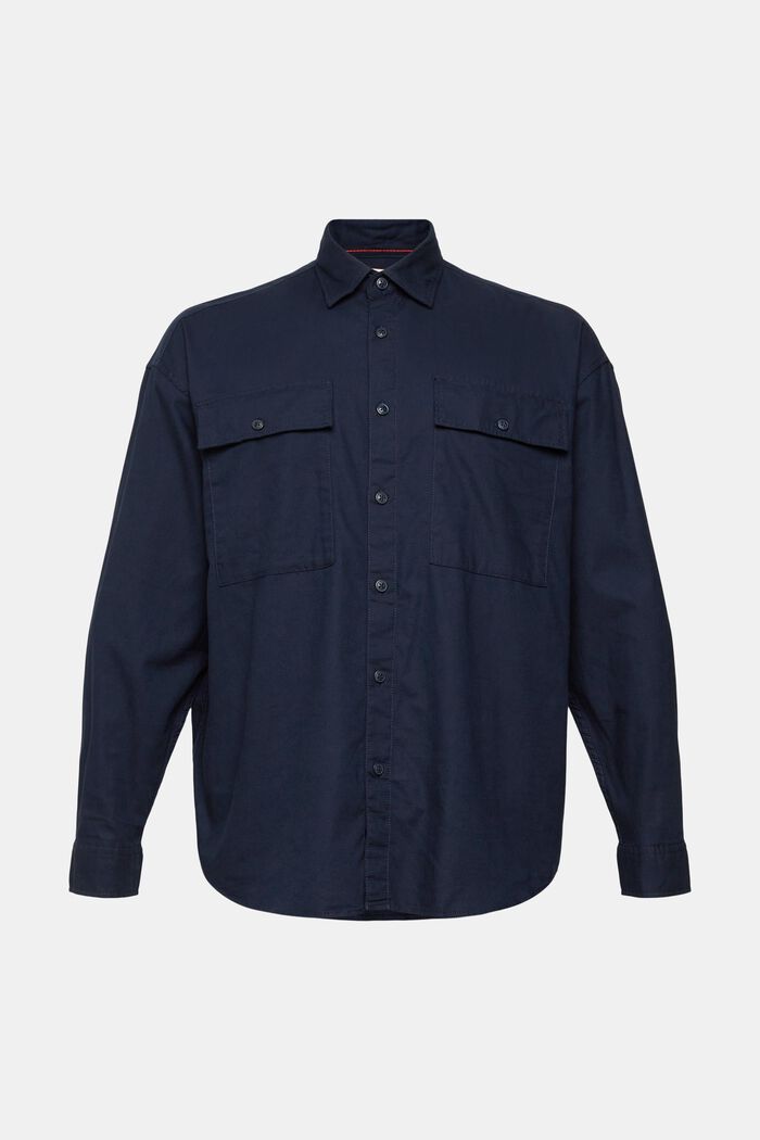 Shirts woven Oversized Fit, NAVY, overview