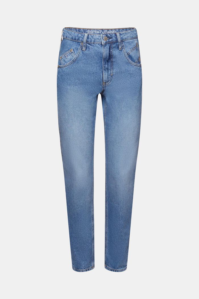 Retro-Classic-Jeans mit hohem Bund, BLUE MEDIUM WASHED, detail image number 6
