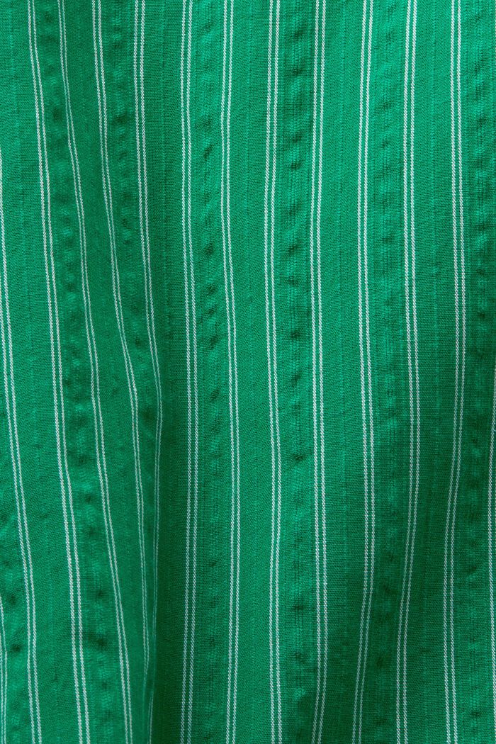 Gestreiftes Mini-Hemdblusenkleid, DARK GREEN, detail image number 4