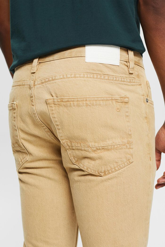 Jeans aus 100% Baumwolle, SAND, detail image number 3