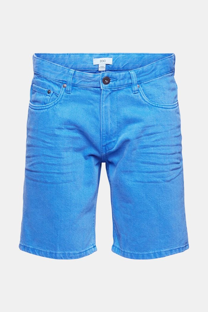 Jeans-Shorts aus 100% Baumwolle, BRIGHT BLUE, overview