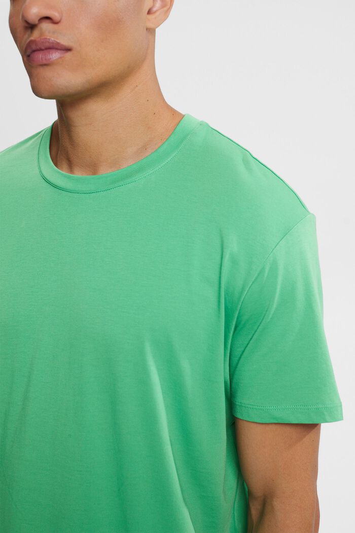 Jersey T-Shirt, 100% Baumwolle, GREEN, detail image number 0