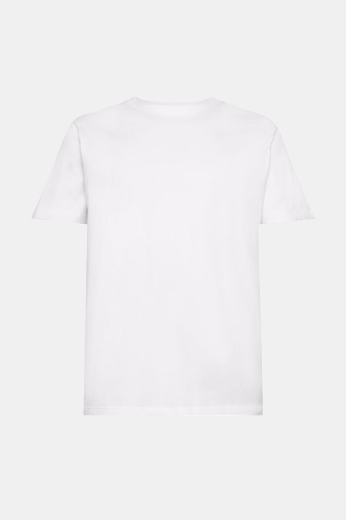 Jersey-T-Shirt mit Rundhalsausschnitt, WHITE, detail image number 6