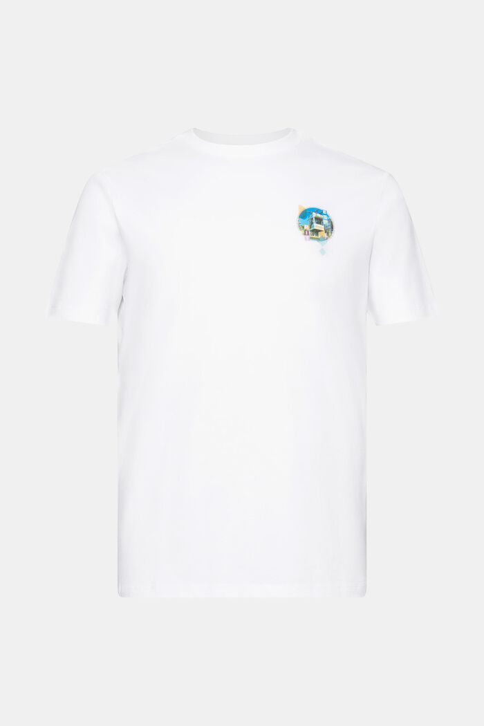 T-shirt de coupe Slim Fit orné d’un petit imprimé sur la poitrine, WHITE, detail image number 6