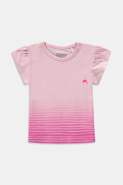 T-shirt orné d´un imprimé, coton biologique, LIGHT PINK, overview