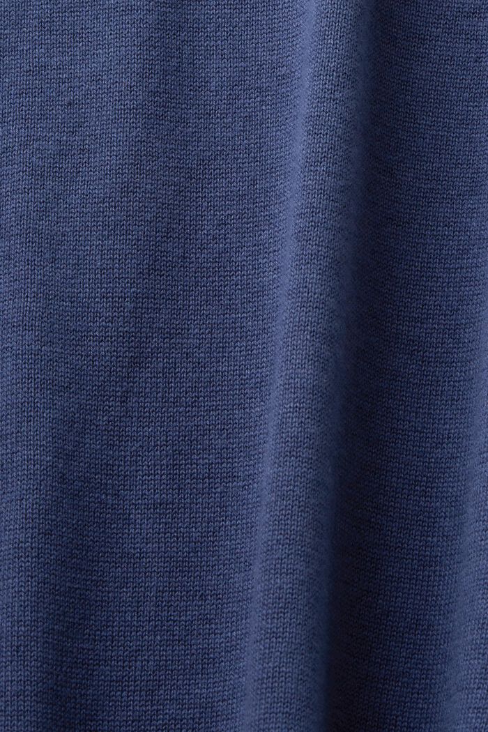 Strickpullover mit Polokragen, TENCEL™, GREY BLUE, detail image number 4