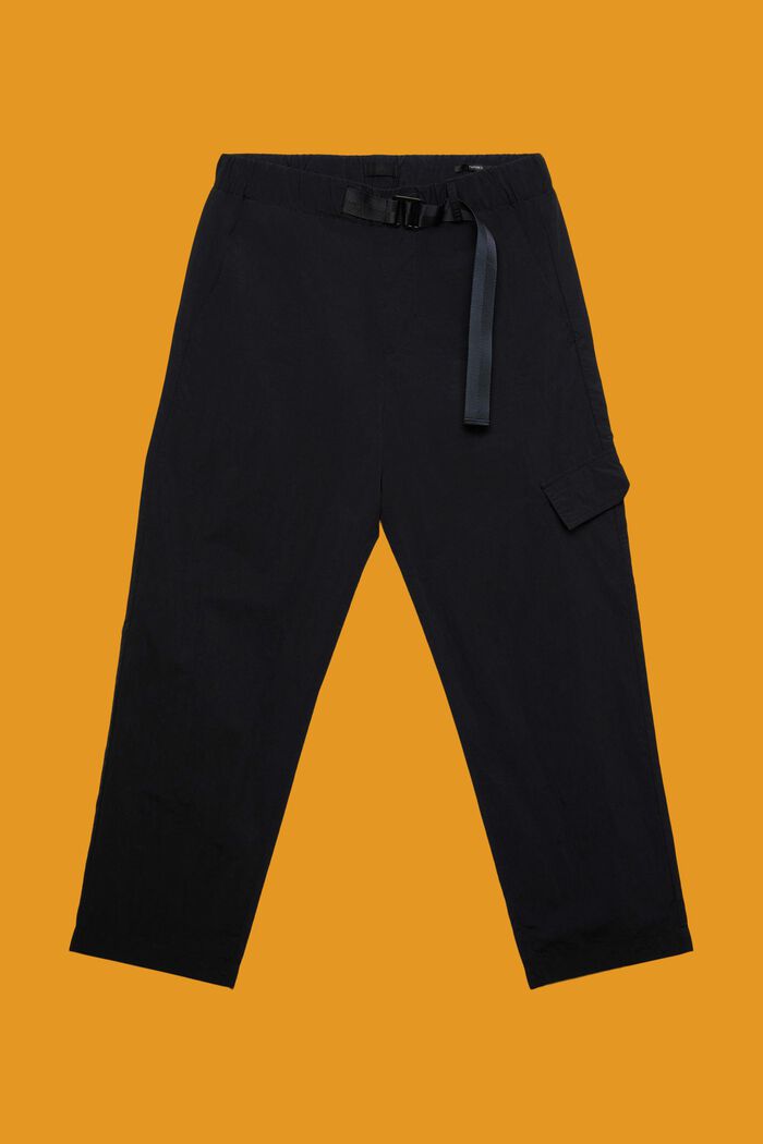 Pantalon cargo à jambes droites, BLACK, detail image number 7