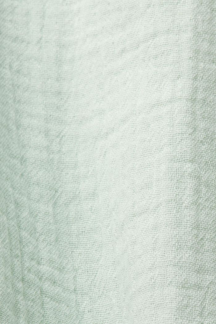 Robe tunique de plage, 100 % coton, DUSTY GREEN, detail image number 4