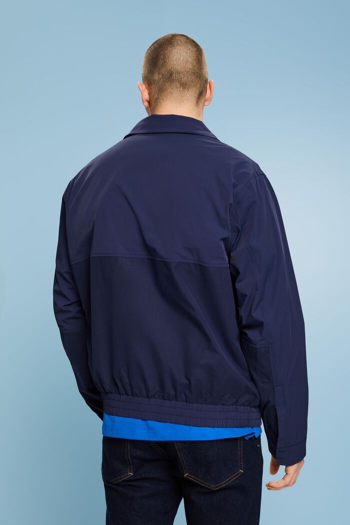 Veste coupe-vent à capuche zippée, DARK BLUE, detail image number 2