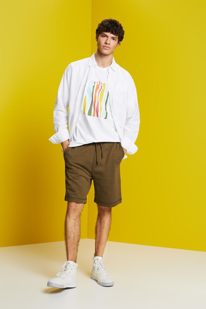 T-shirt en jersey imprimé, 100 % coton, WHITE, detail image number 1