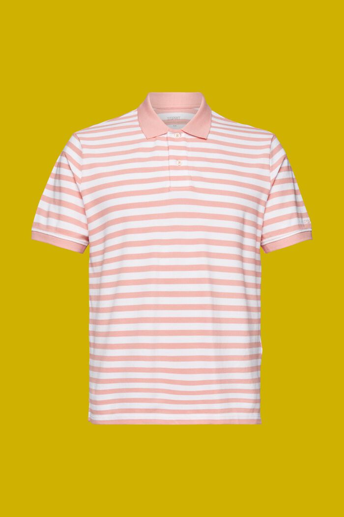 Polo rayé coupe Slim Fit, PINK, detail image number 5