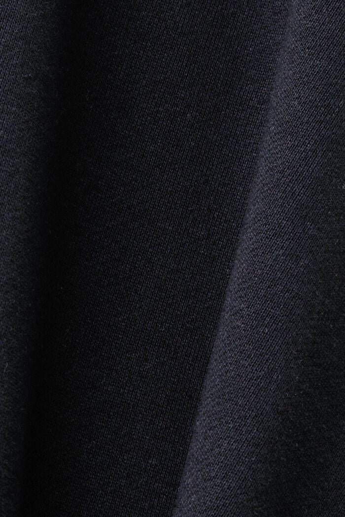 Sweat-shirt à logo brodé, BLACK, detail image number 5