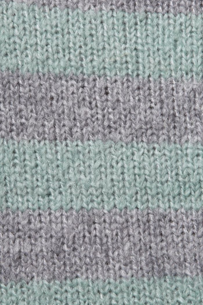 Pull-over rayé en mélange de laine et mohair, MEDIUM GREY, detail image number 5