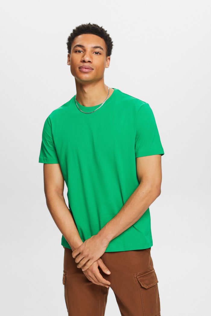 T-shirt à manches courtes et col ras du cou, GREEN, detail image number 0