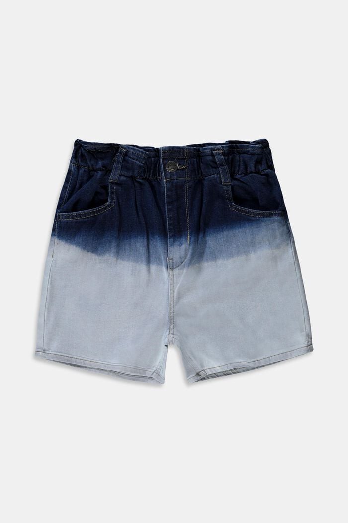 Short en jean bicolore, BLUE BLEACHED, detail image number 0