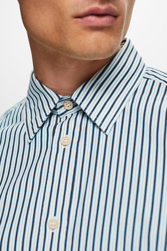 Hemd mit Streifen, 100% Baumwolle, ICE, detail image number 1