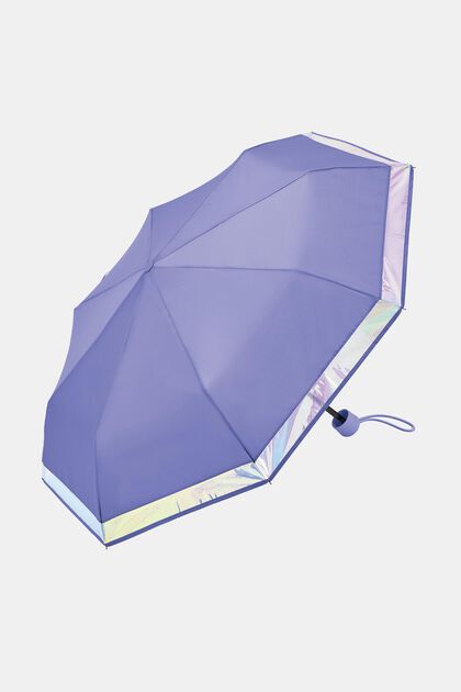 Parapluie de poche à bordure irisée, ONE COLOR, overview