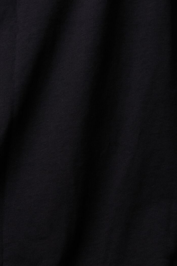 Oversize-T-Shirt mit Paillettenapplikation, BLACK, detail image number 5