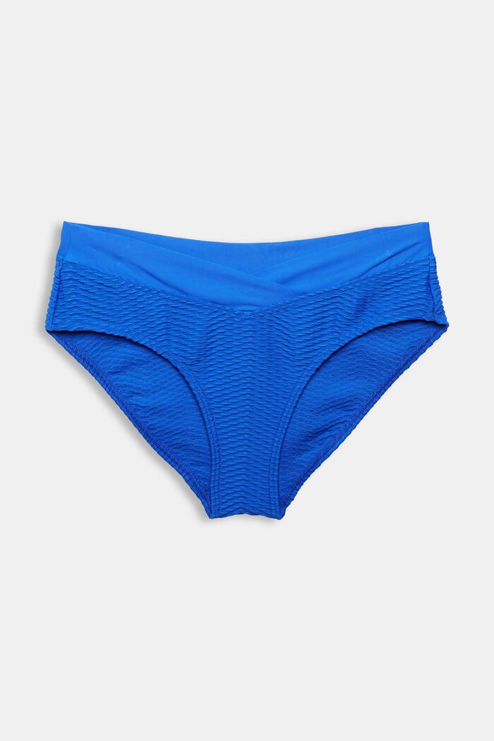 Bikini-Slip mit Strukturstreifen , BRIGHT BLUE, detail image number 4