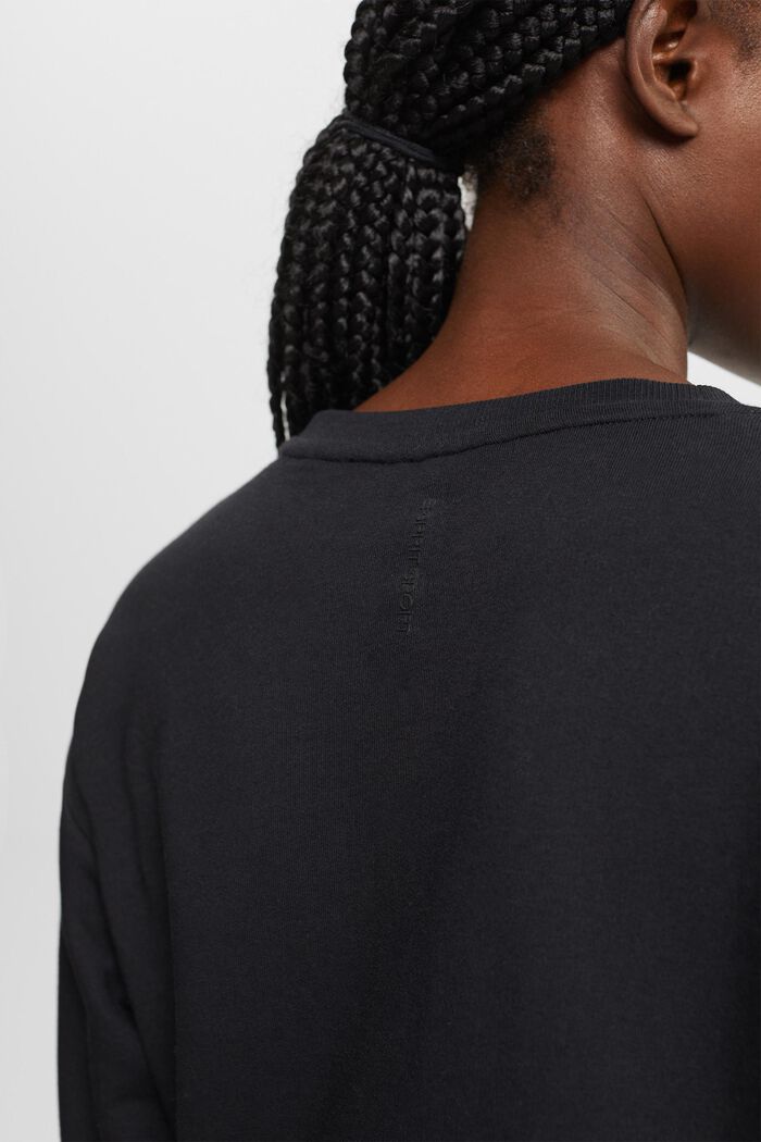 Sweatshirt mit Zugband, BLACK, detail image number 0