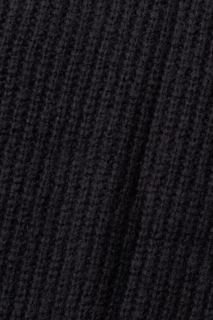 Ärmelloser Pullover aus einem Wollmix, BLACK, detail image number 5