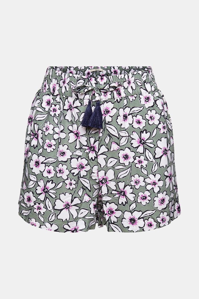 Strand-Shorts aus LENZING™ ECOVERO™, LIGHT KHAKI, detail image number 3