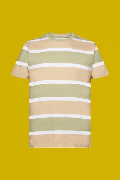 Gestreiftes Jersey T-Shirt, 100 % Baumwolle