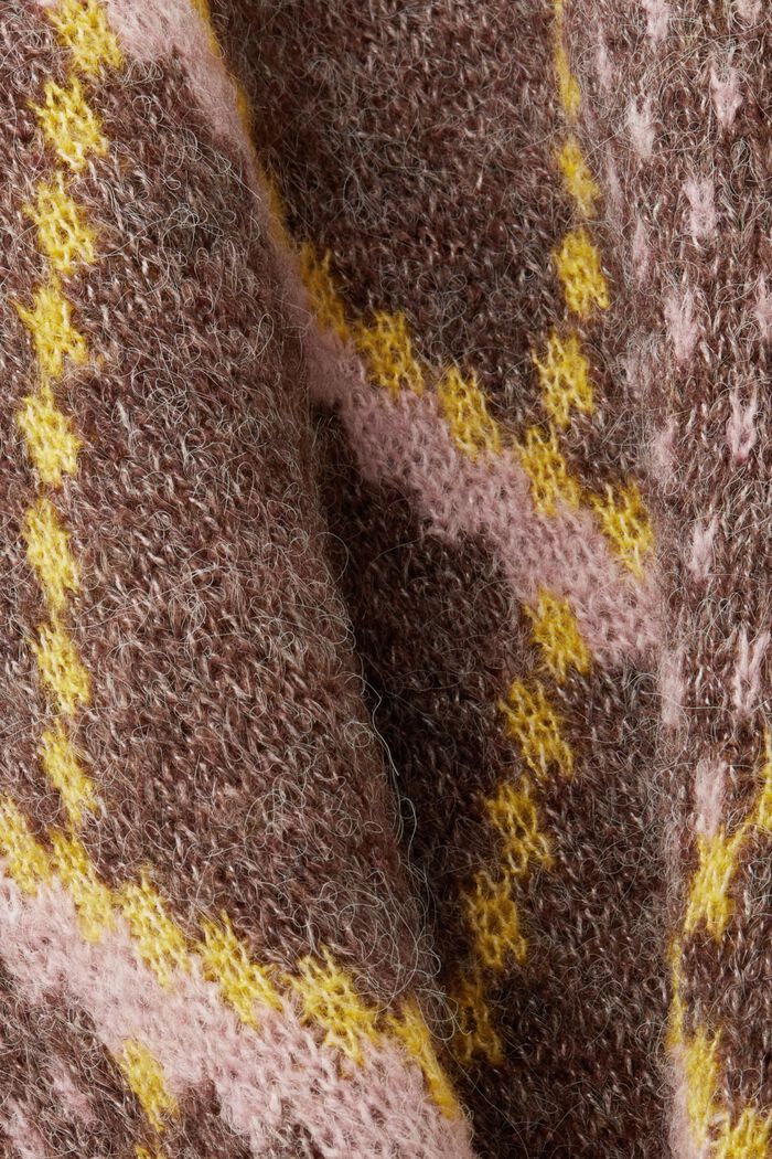 Pull-over à carreaux en laine mélangée, TOFFEE, detail image number 5