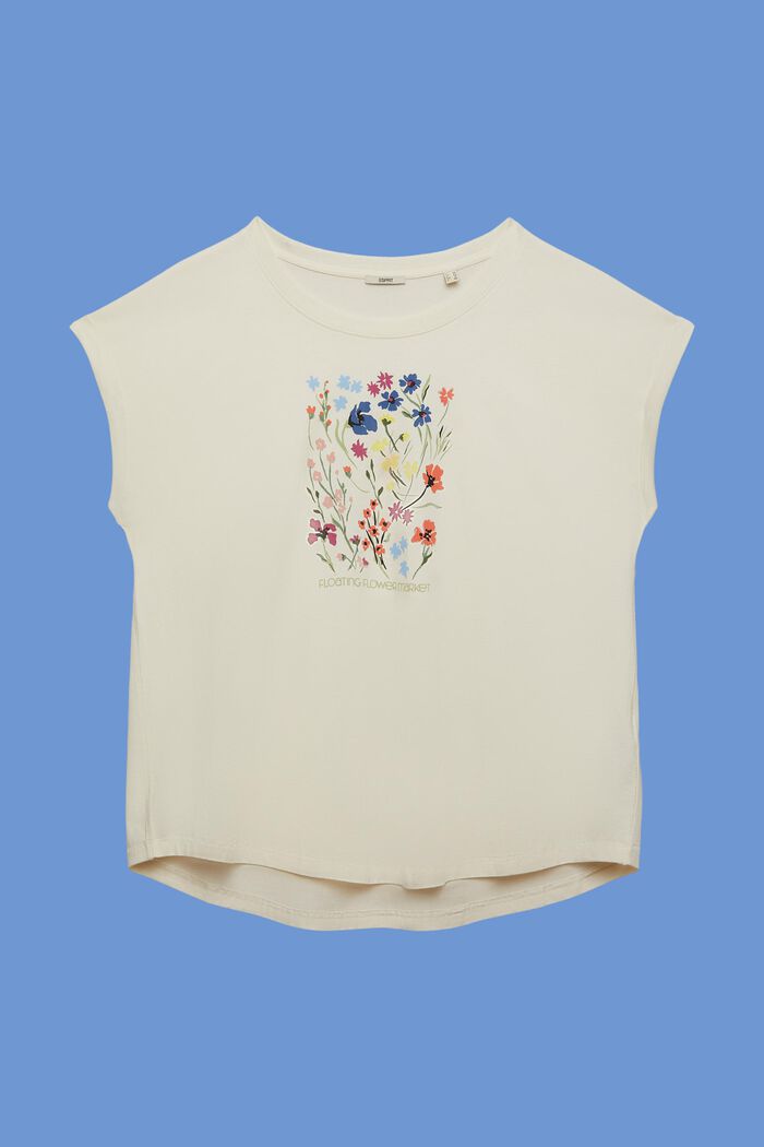 T-shirt CURVY à imprimé sur le devant, 100 % coton, ICE, detail image number 6