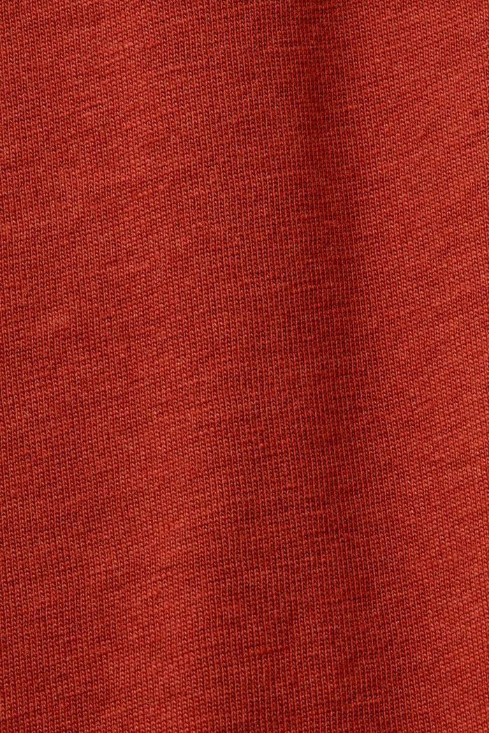 Baumwoll-T-Shirt, TERRACOTTA, detail image number 5