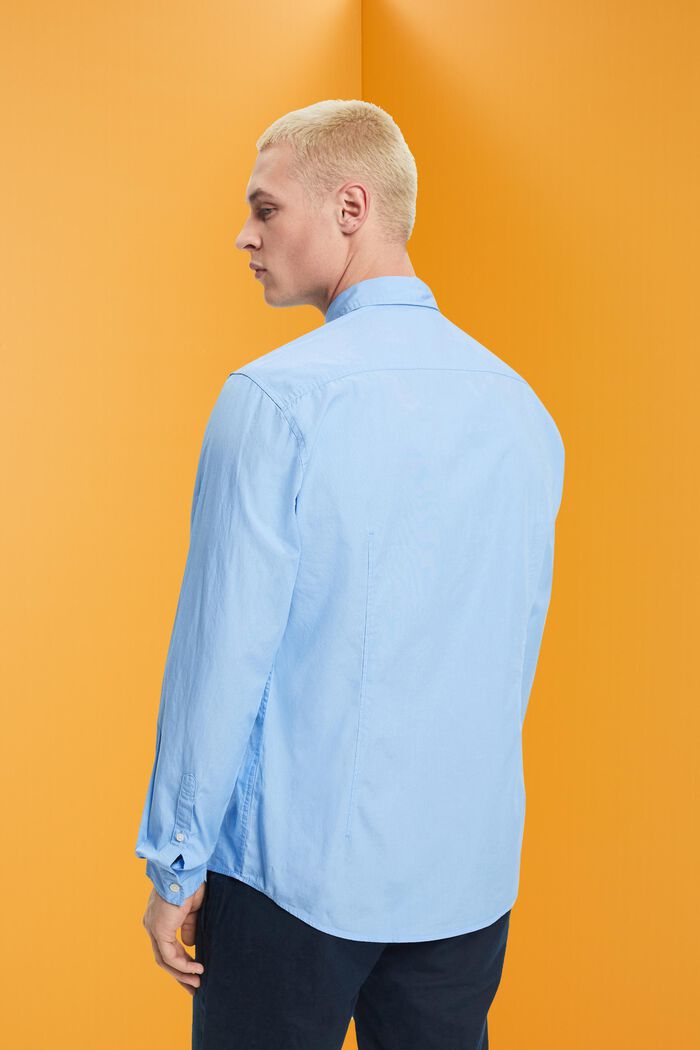 Nachhaltiges Baumwollhemd Slim Fit, LIGHT BLUE, detail image number 3