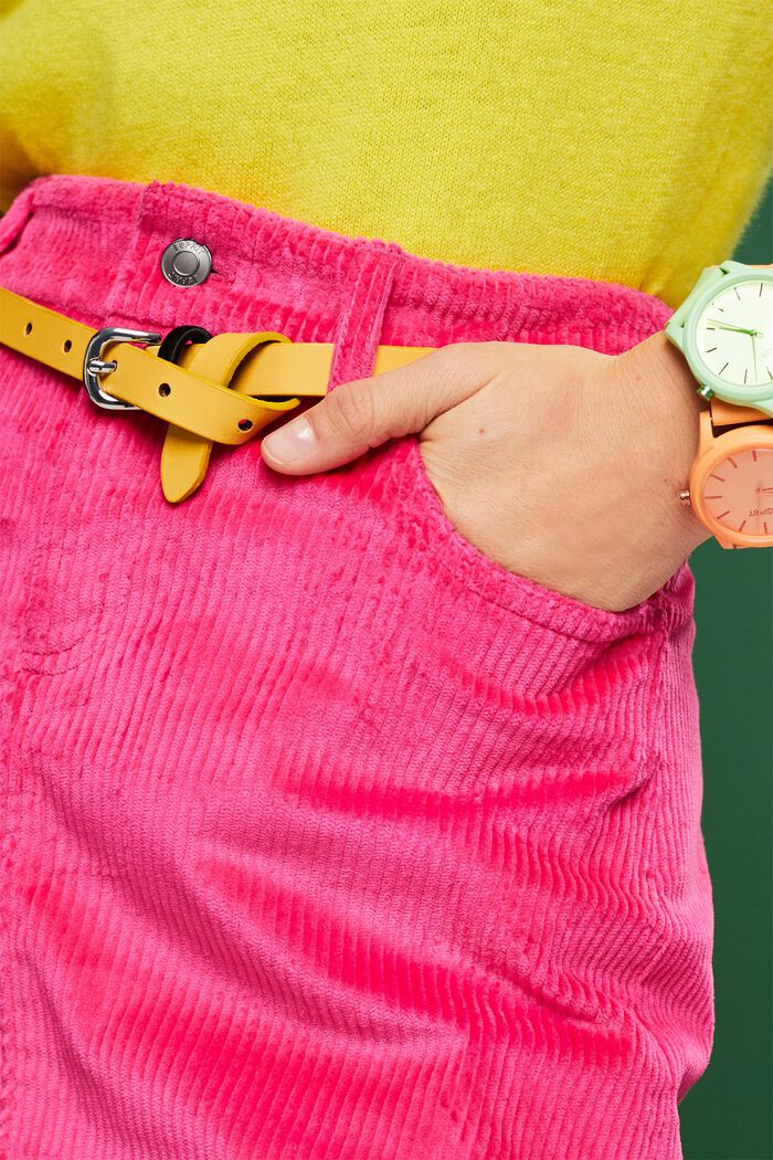 Mini-jupe en velours côtelé, PINK FUCHSIA, detail image number 3