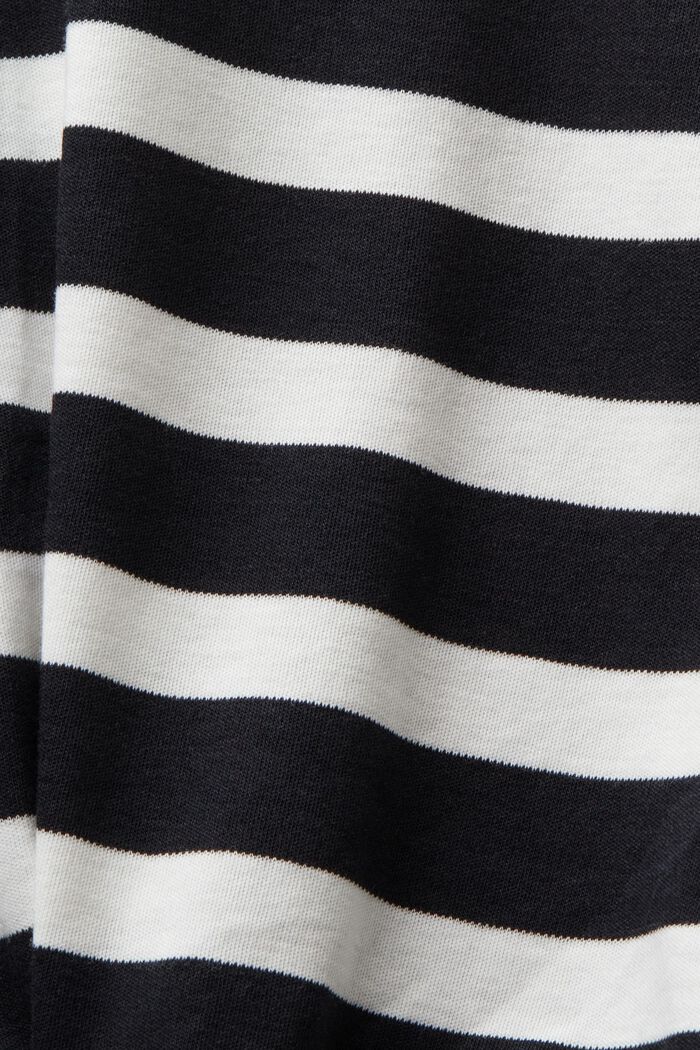 Gestreiftes T-Shirt im Twistdesign, BLACK, detail image number 4