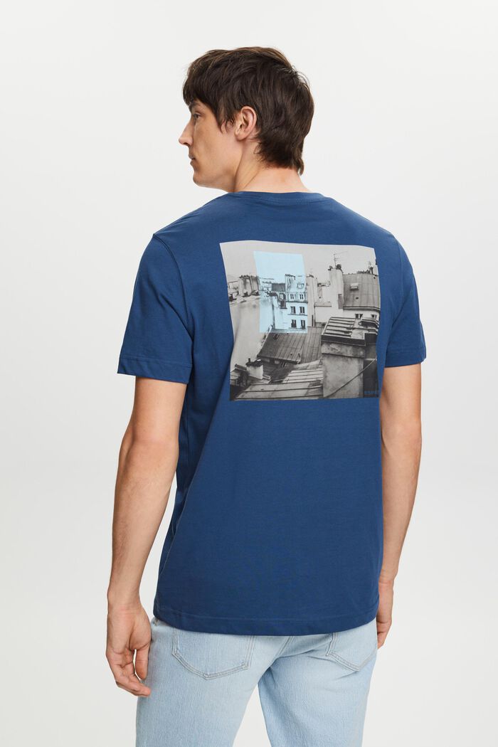 T-shirt à imprimé sur le dos et devant, GREY BLUE, detail image number 3
